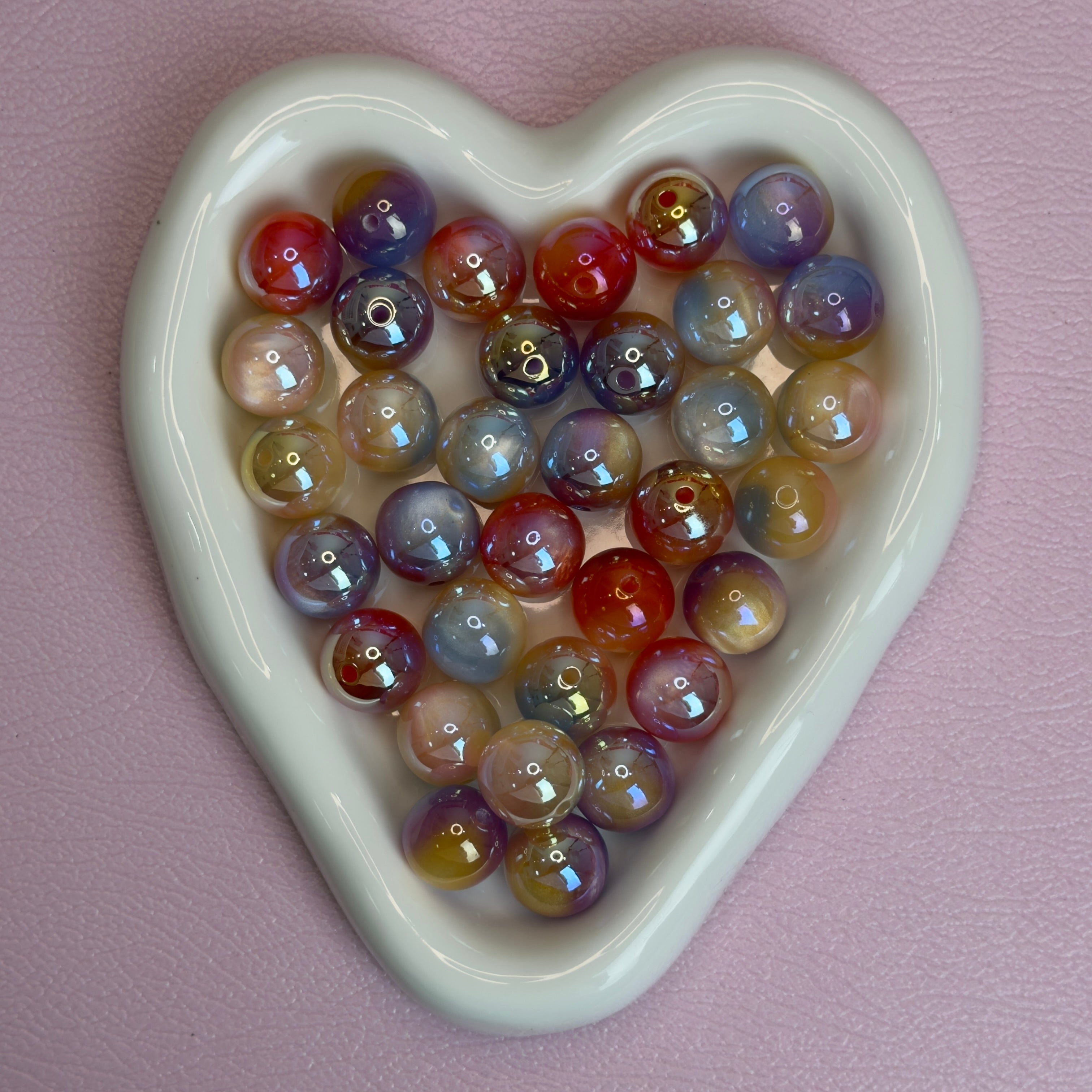 Aurora Resin Beads （pair match）