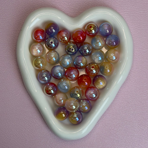 Aurora Resin Beads （pair match）