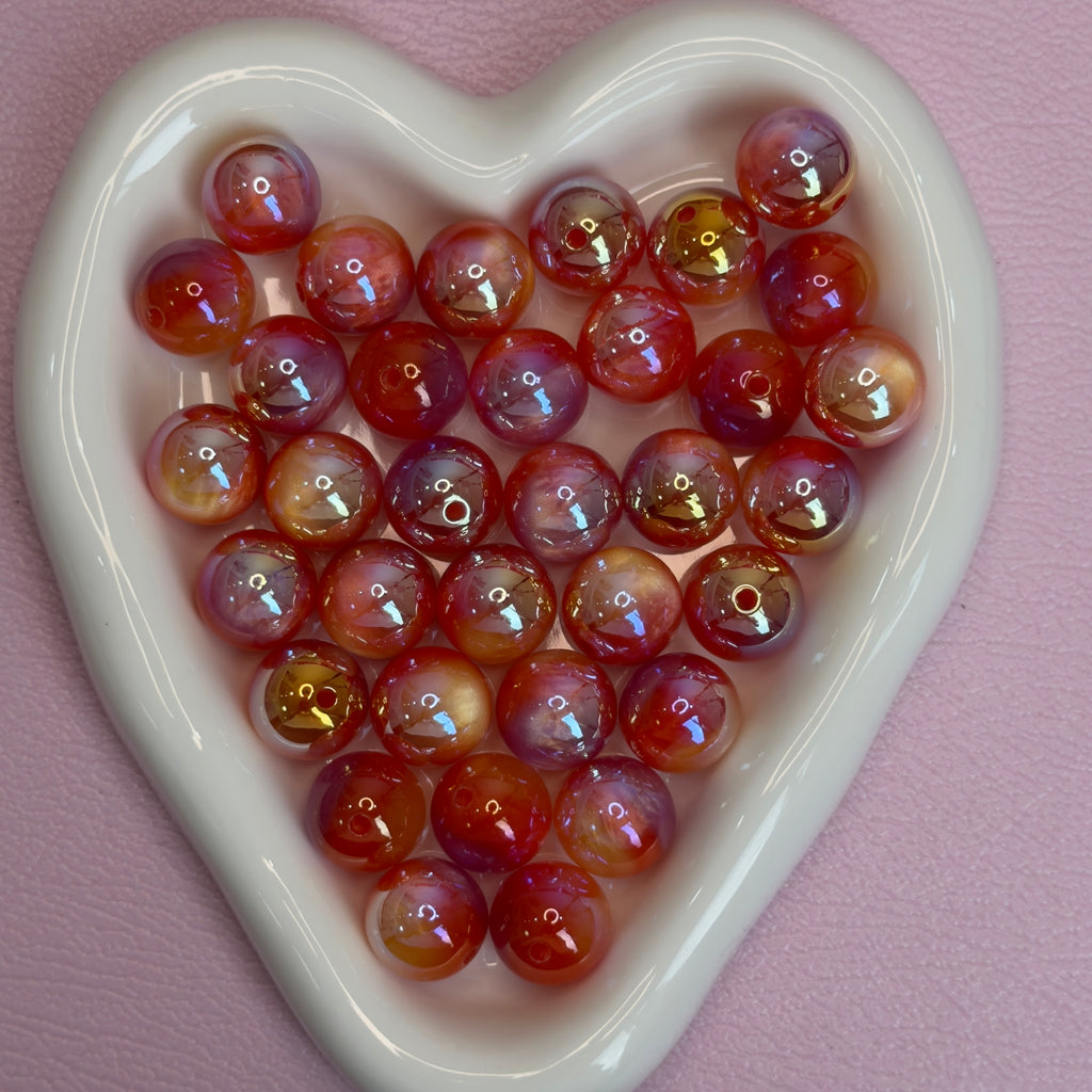 Aurora Resin Beads （pair match）