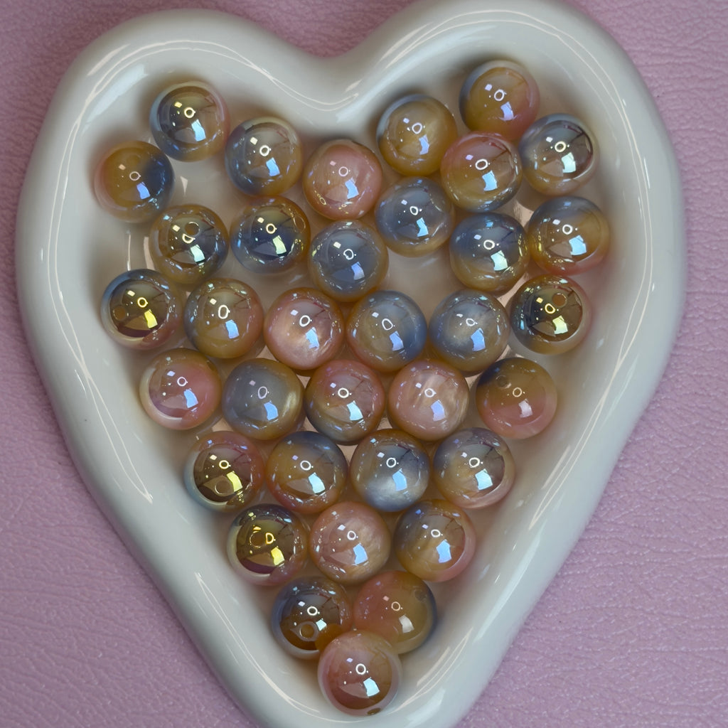 Aurora Resin Beads （pair match）