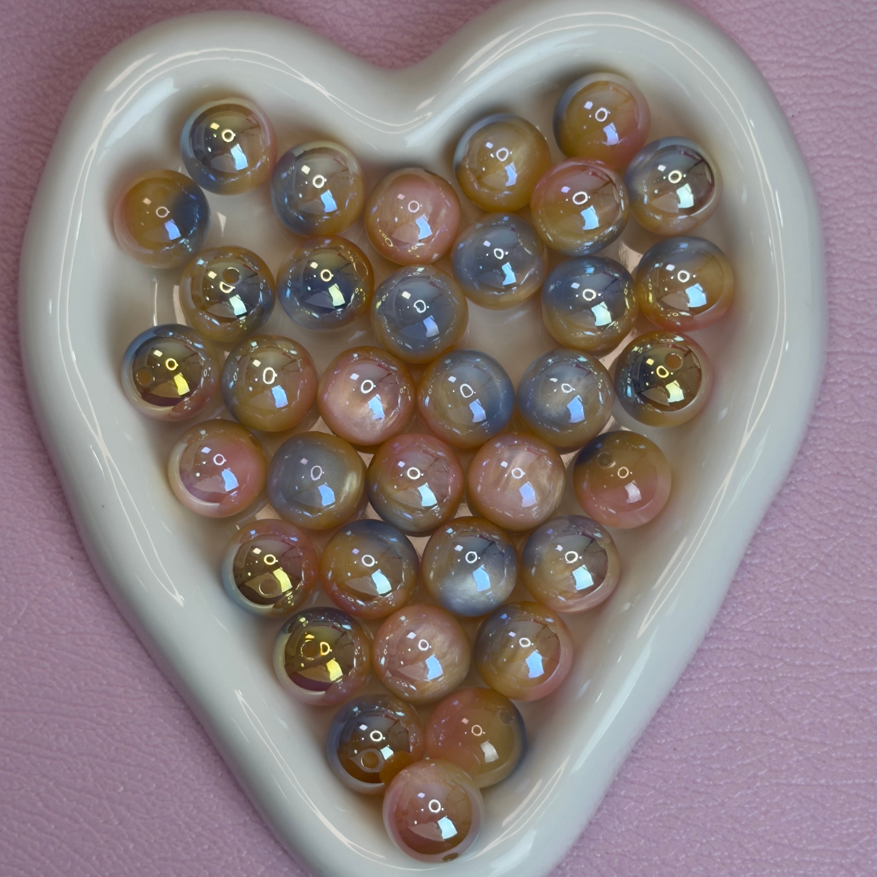 Aurora Resin Beads （pair match）