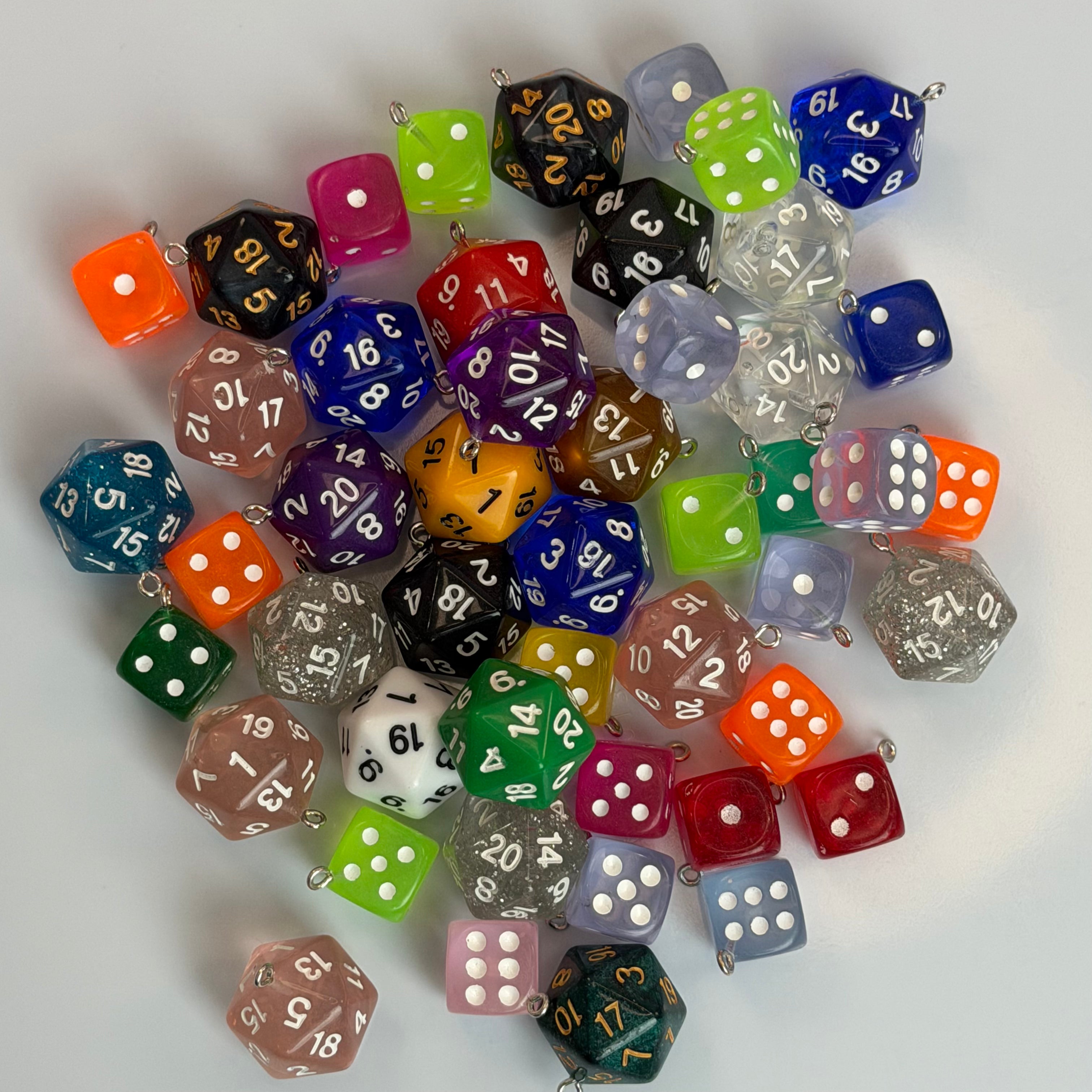 Mixed Dice Shapes（for beadable pens ,keychains,phonechains)