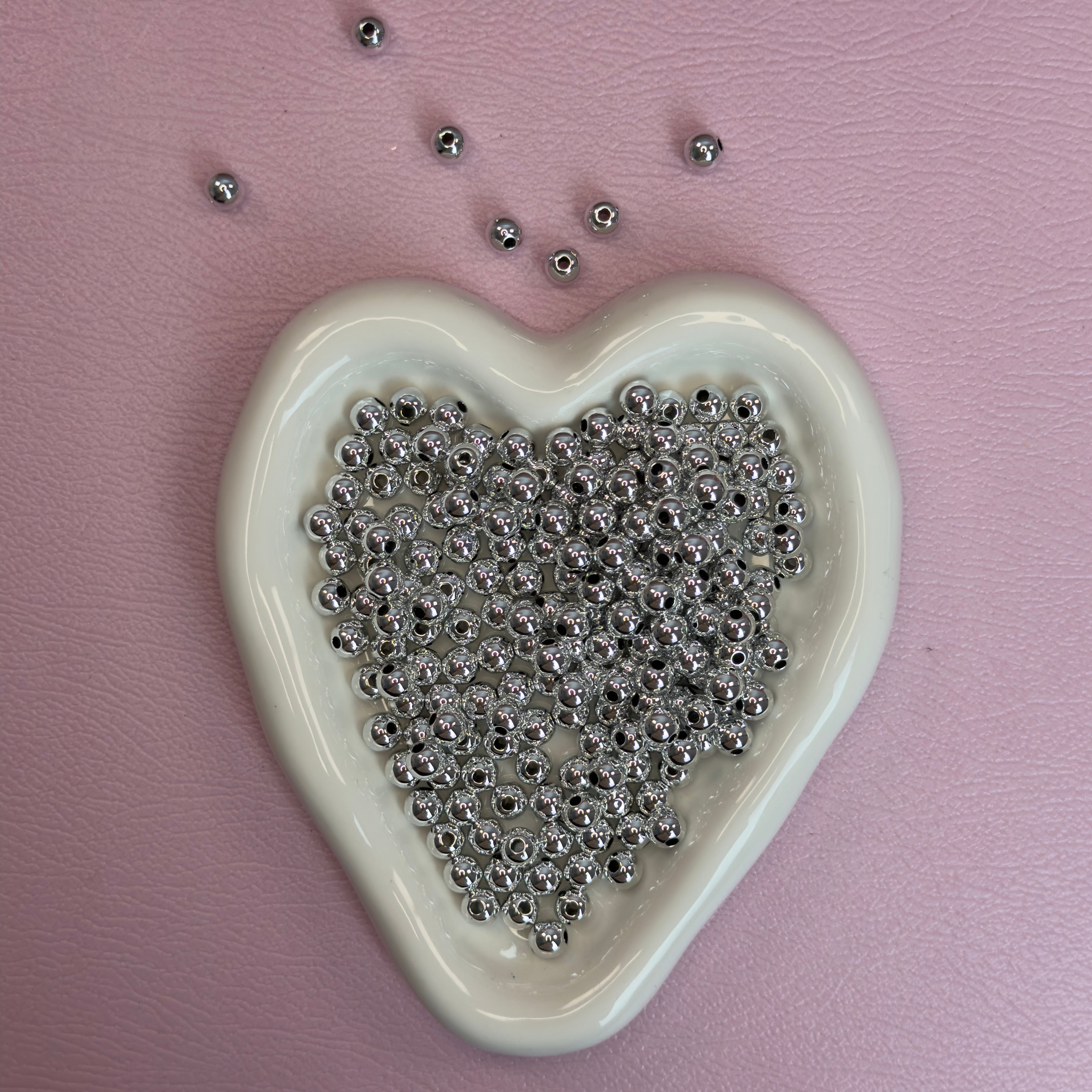 8mm & 12mm Mixed Size Acrylic Spacer Beads（for beadable pens ,keychains,phonechains)