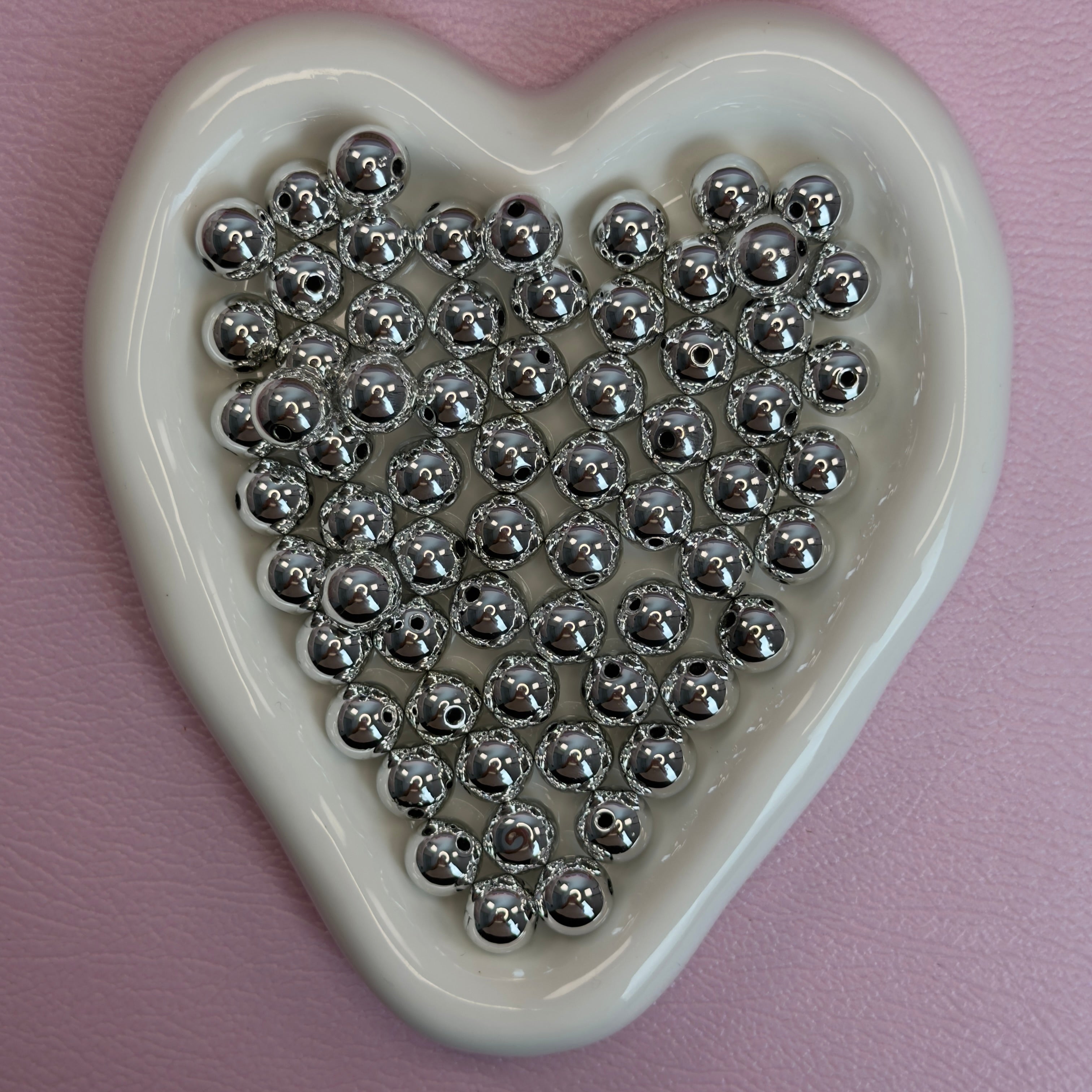 8mm & 12mm Mixed Size Acrylic Spacer Beads（for beadable pens ,keychains,phonechains)