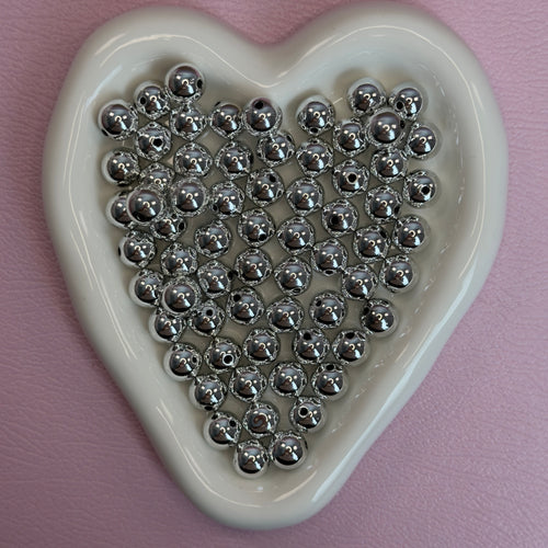 8mm & 12mm Mixed Size Acrylic Spacer Beads（for beadable pens ,keychains,phonechains)