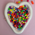 Acrylic beads-high quality 8mm rainbow spacer beads（for beadable pens ,keychains,phonechains)
