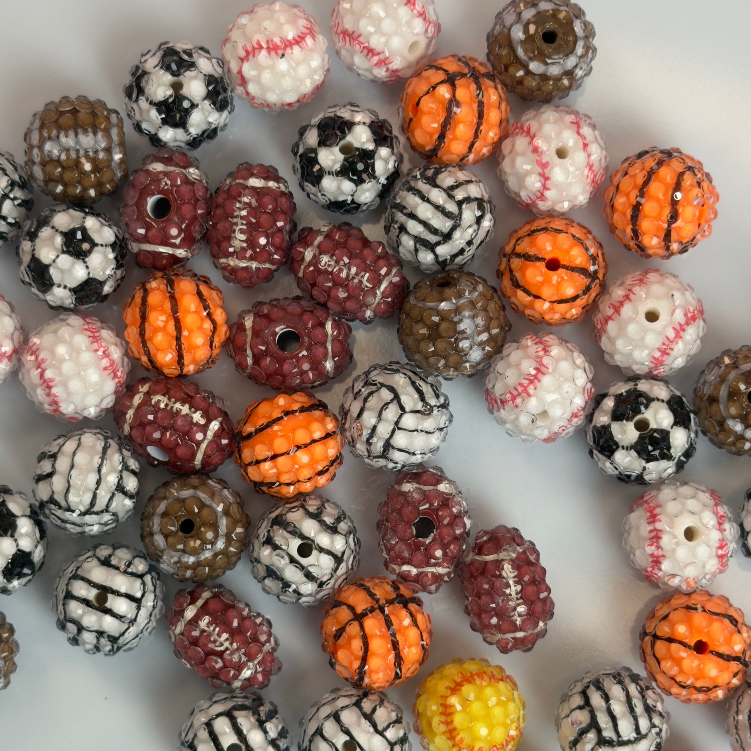 Acrylic beads-All balls（for beadable pens ,keychains,phonechains)
