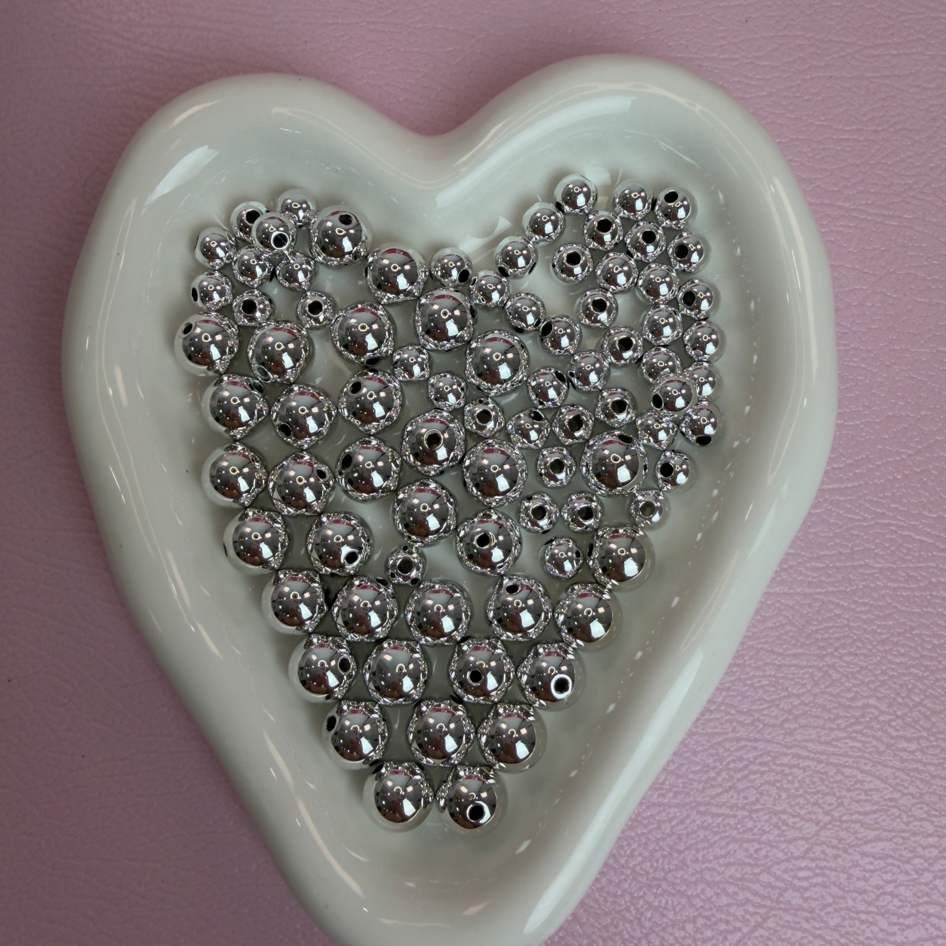8mm & 12mm Mixed Size Acrylic Spacer Beads（for beadable pens ,keychains,phonechains)